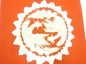 アンティーク　塩瀬向かい鳳凰模様名古屋帯